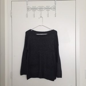 Long black sweater
